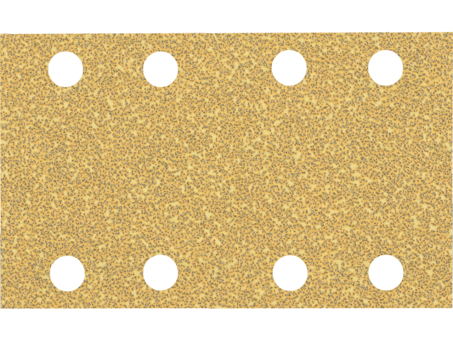 Brusni papir EXPERT Bosch z 8 luknjami za vibracijske brusilnike, Dimenzije: 80x133mm, Zrnatost: 40, 2608900877